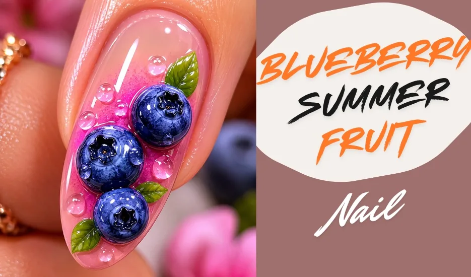 Blueberry Summer Fruit Nail