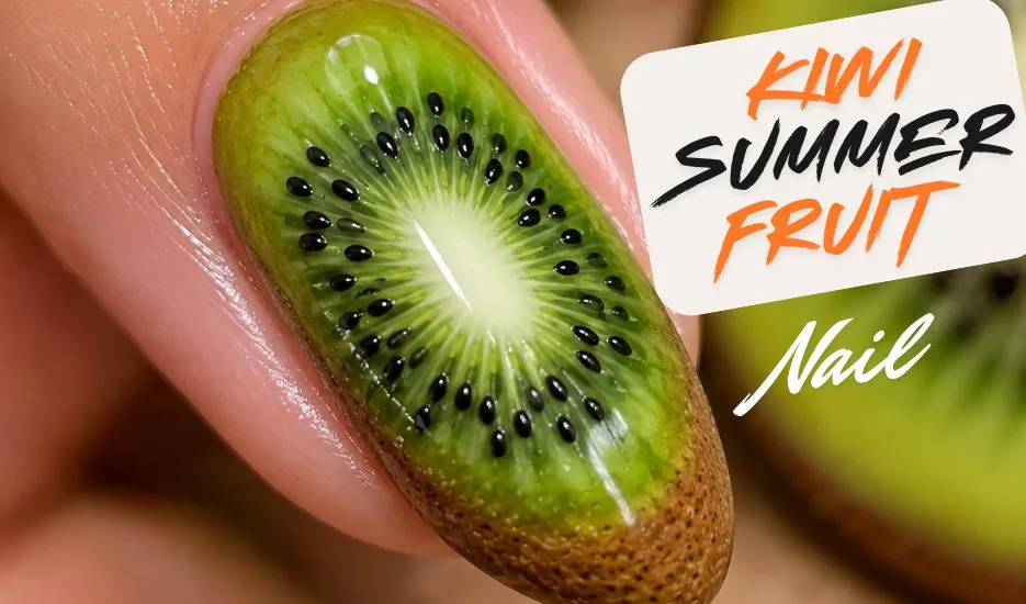 Kiwi Summer Fruit Nail