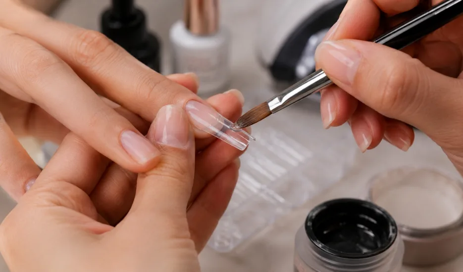 Cuticle Area gel x nails