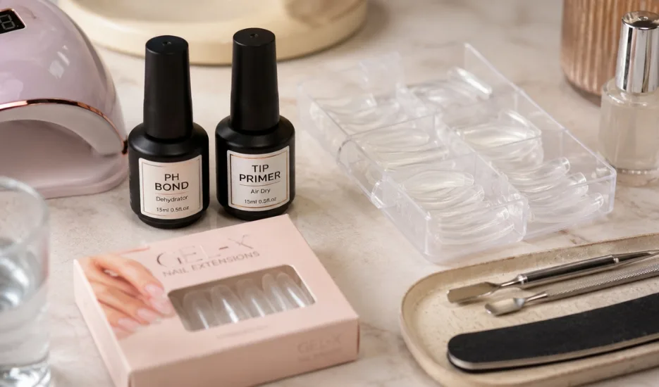 base Gel X Nails at Home