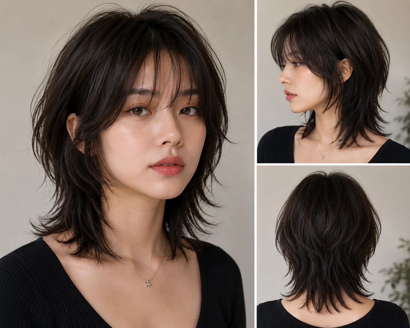 Korean Short Wolf Cut