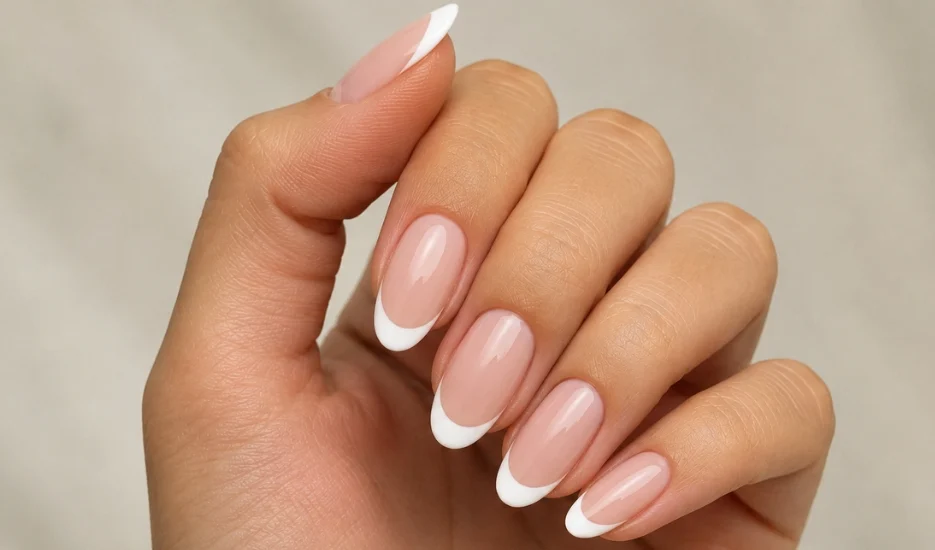 Classic White French Tip Nails