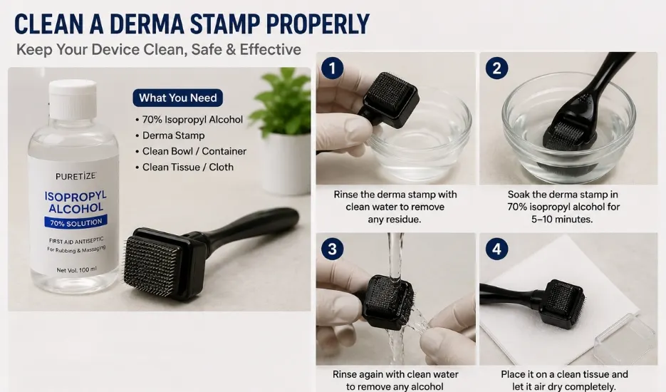 How to Clean a Derma Stamp Properly