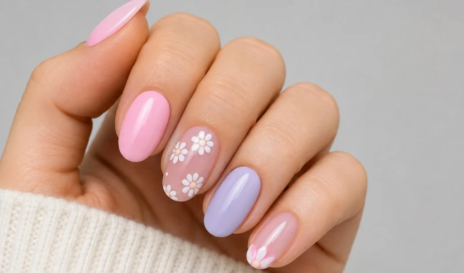 Spring Nail Inspo Almond Shape