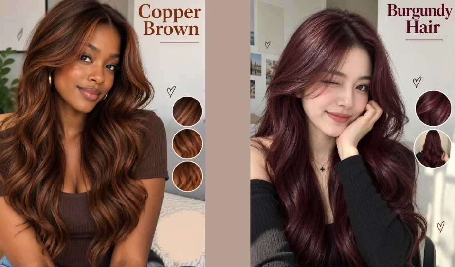 Copper Brown hair dye