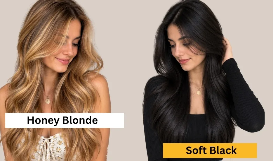 Honey Blonde soft black hair dye